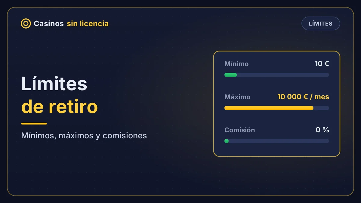 Límites de retiro en casinos – mínimos, máximos y comisiones